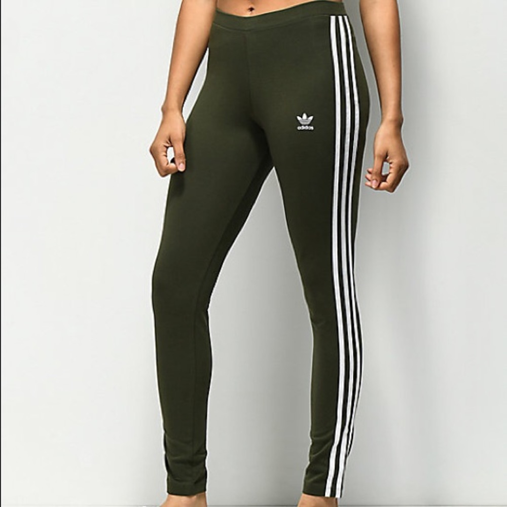 Olive Adidas Leggings